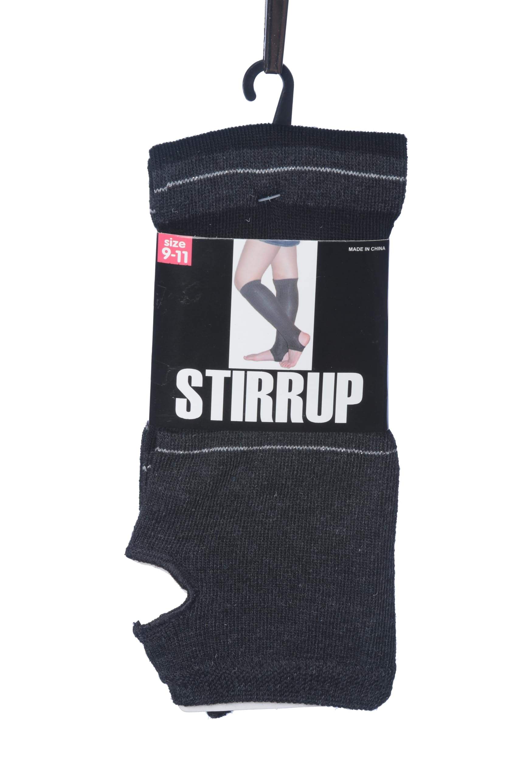 Tipi Toe Women Stirrup Striped Socks - Lightweight Girl's Toeless
