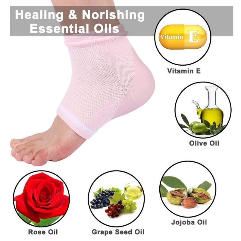 Moisturizing Heel Socks for Cracked Heel - Gel Sock 1 Pair/2pcs