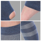Tipi Toe Women’s Stirrup Socks – Knee High, Denim Color Pattern,