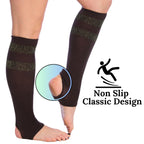 Tipi Toe Women’s Stirrup Socks – Over the Knee - Denim  Striped Color
