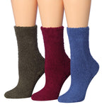 Women's 3 Pairs Cozy Microfiber Soft Anti-Skid Slate Serenity Colorful