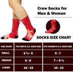 Christmas and Hanukkah Holiday Colorful CoolMax Crew Socks for Men &