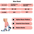 Sierra Socks Alpine Racer Pattern CoolMax Socks, Nature Collection for