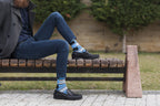 Men's Blue Patterned Socks