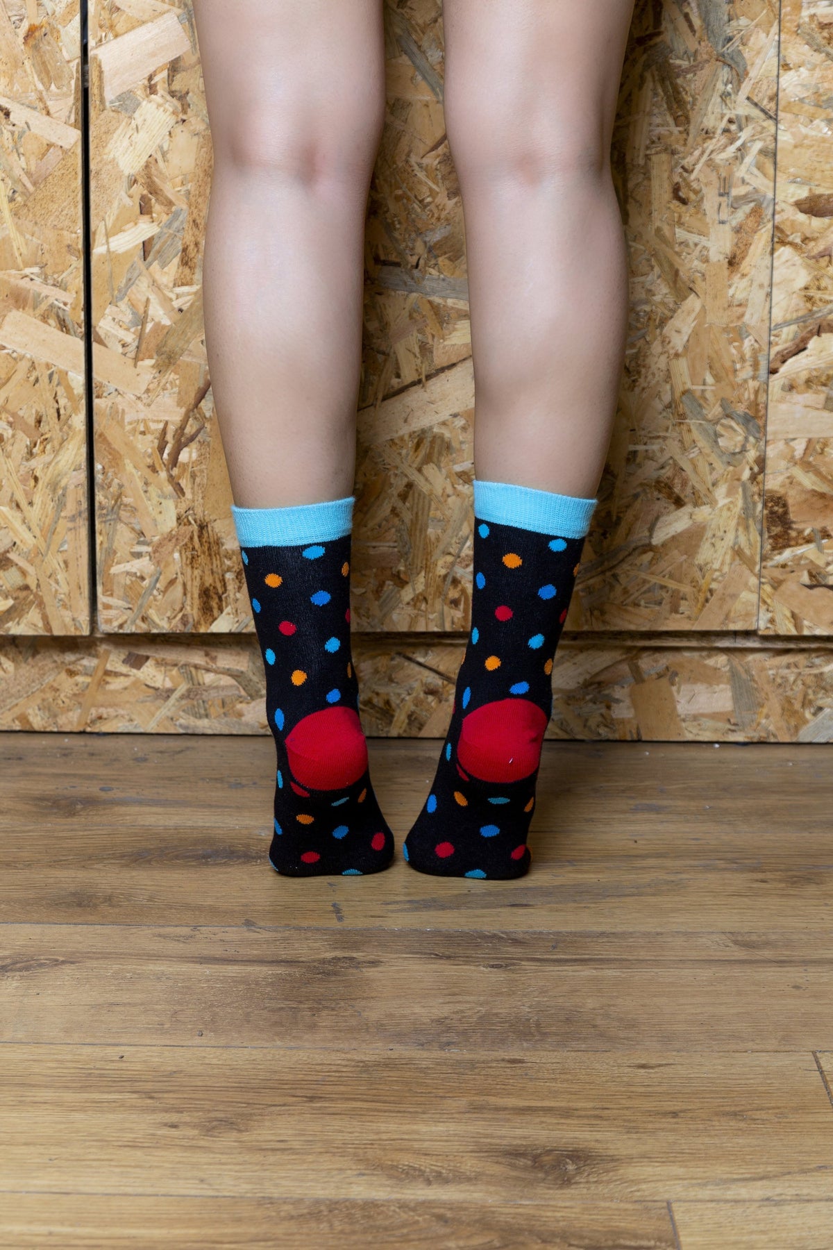 Women's Black Sky Dot Socks