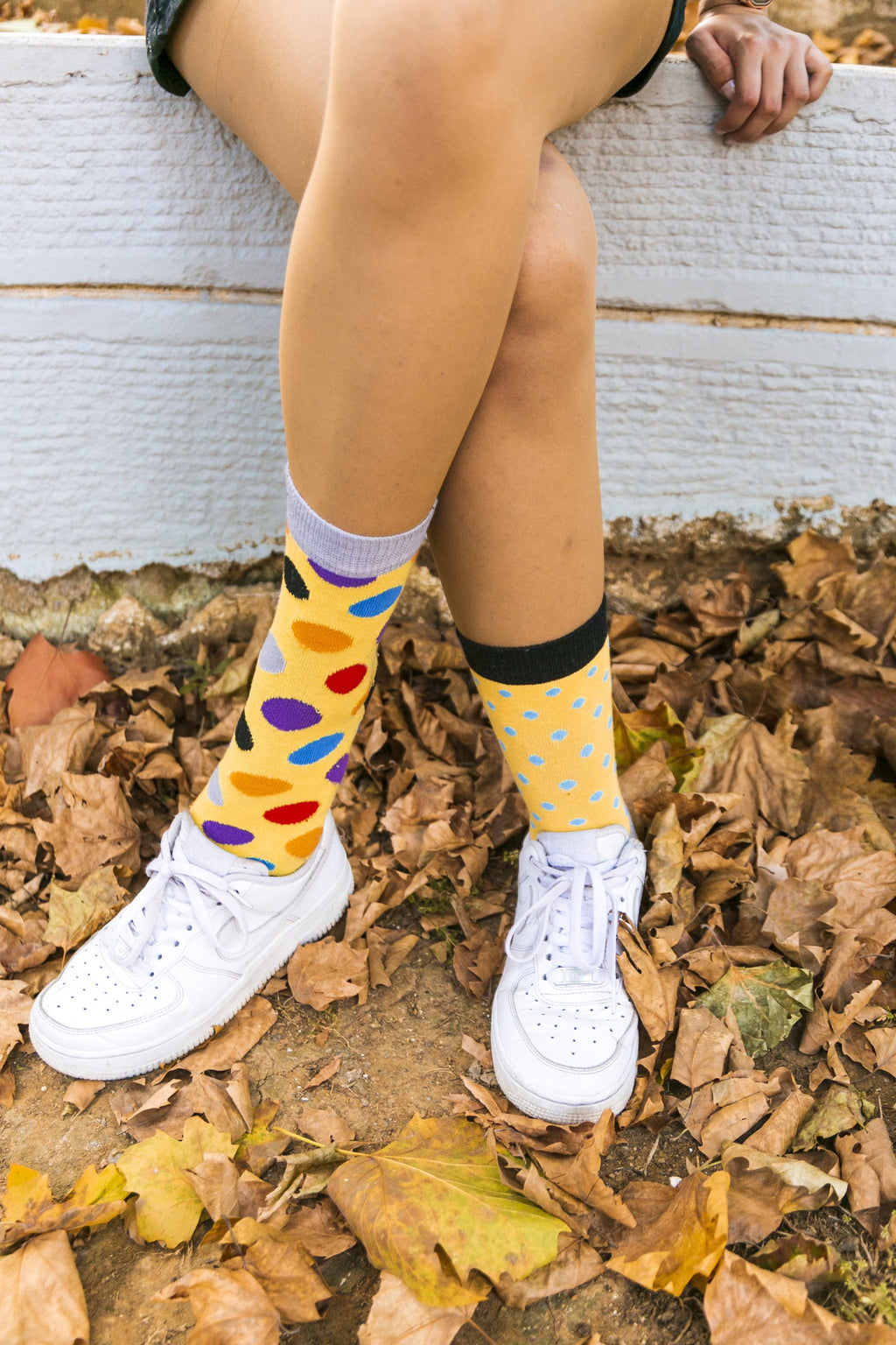 Women's Buttermilk Dot Socks