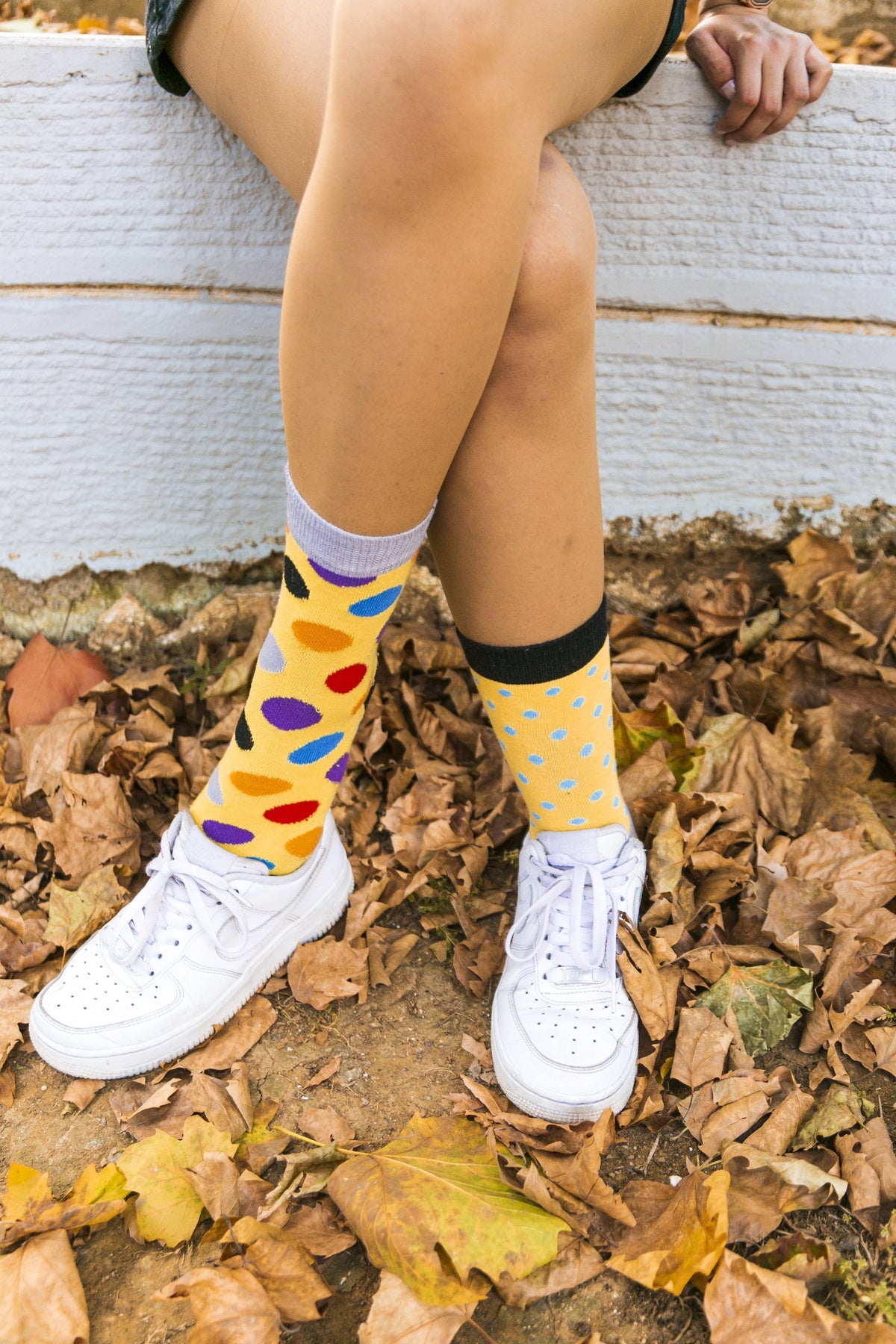 Women's Buttermilk Dot Socks