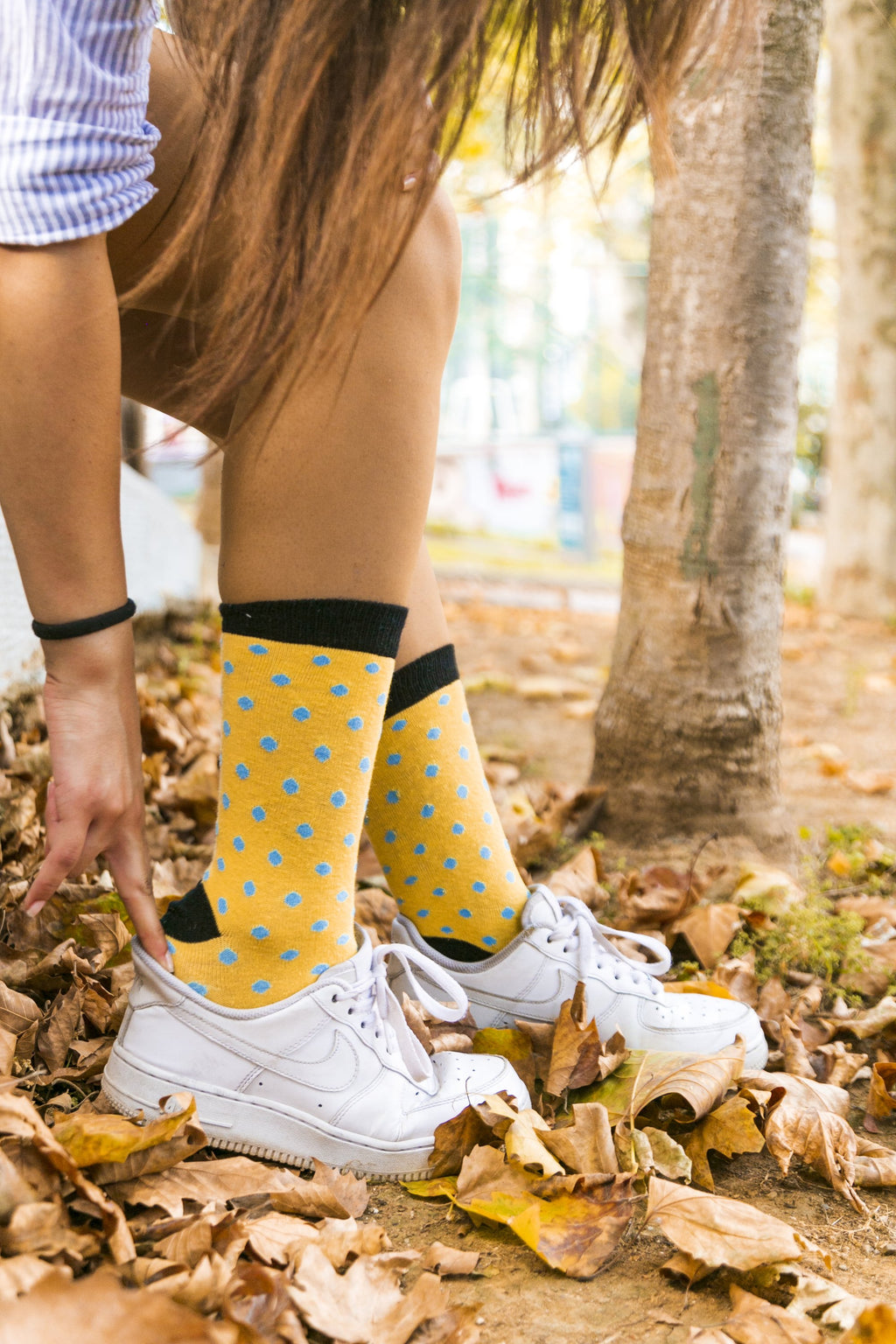 Women's Buttermilk Dot Socks