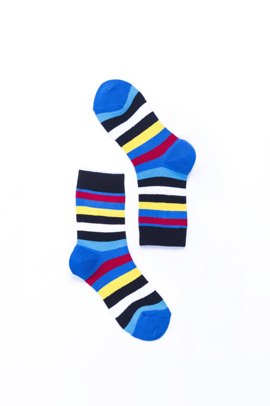 Women's Blue Rainbow Stripe Socks