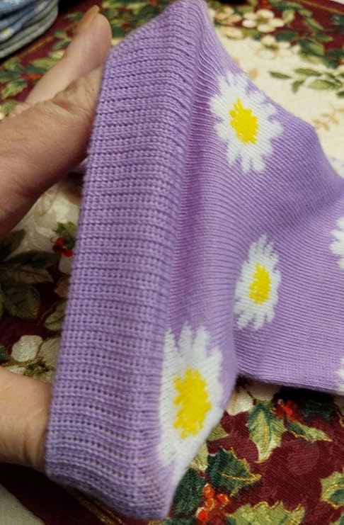 Women's 6-Pairs Colorful Vibrant Rainbow Sunshine Burst Solid Plain