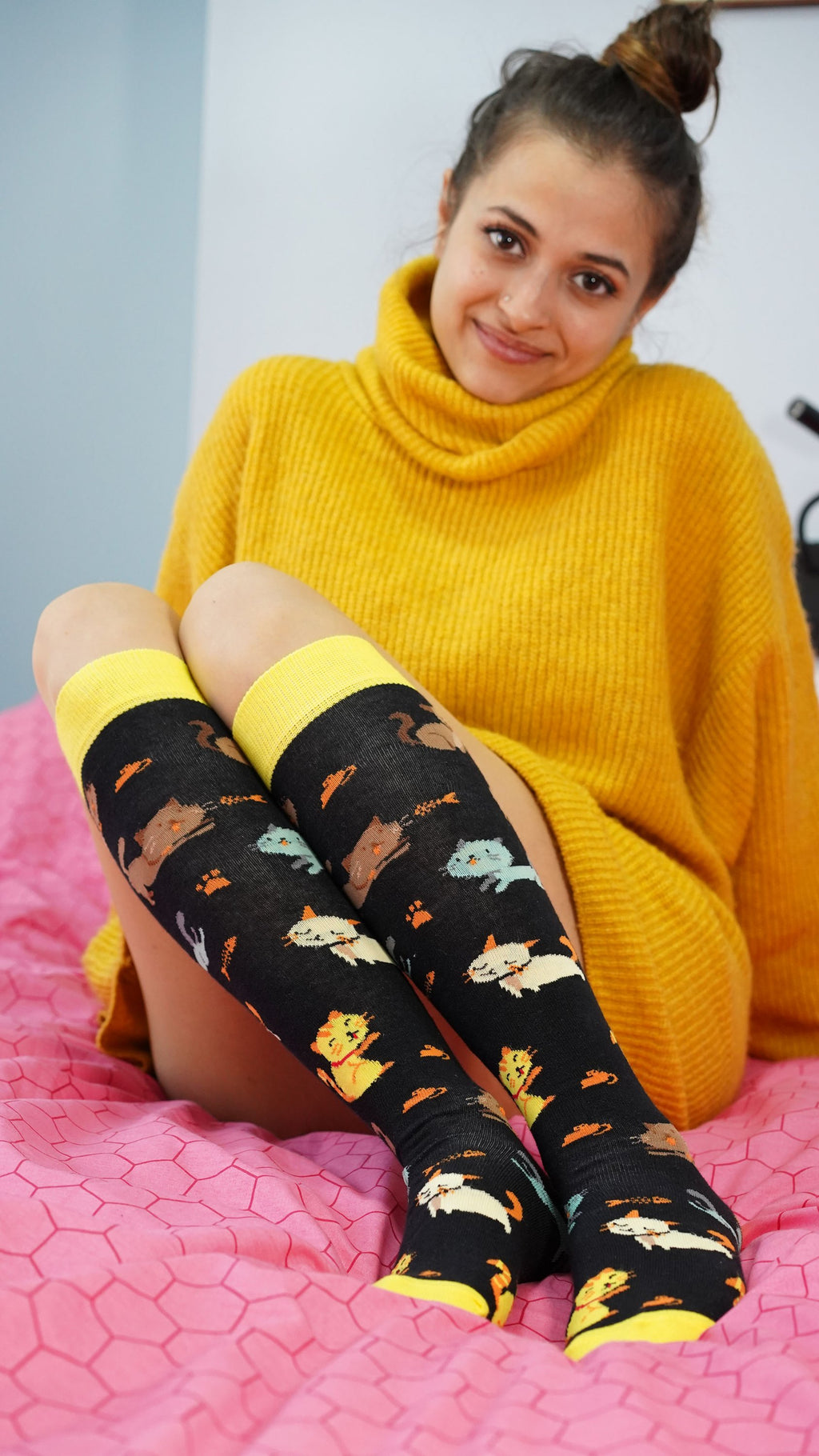 Women's Kittens Knee High Socks