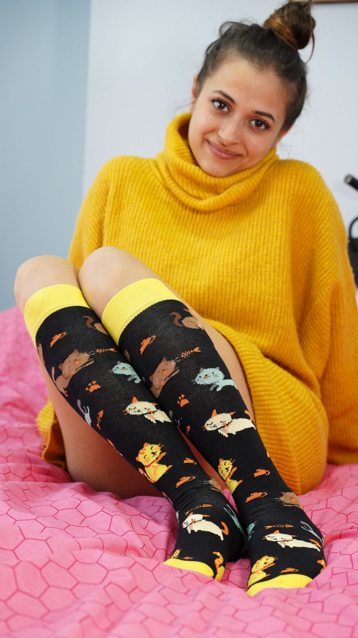 Women's Kittens Knee High Socks
