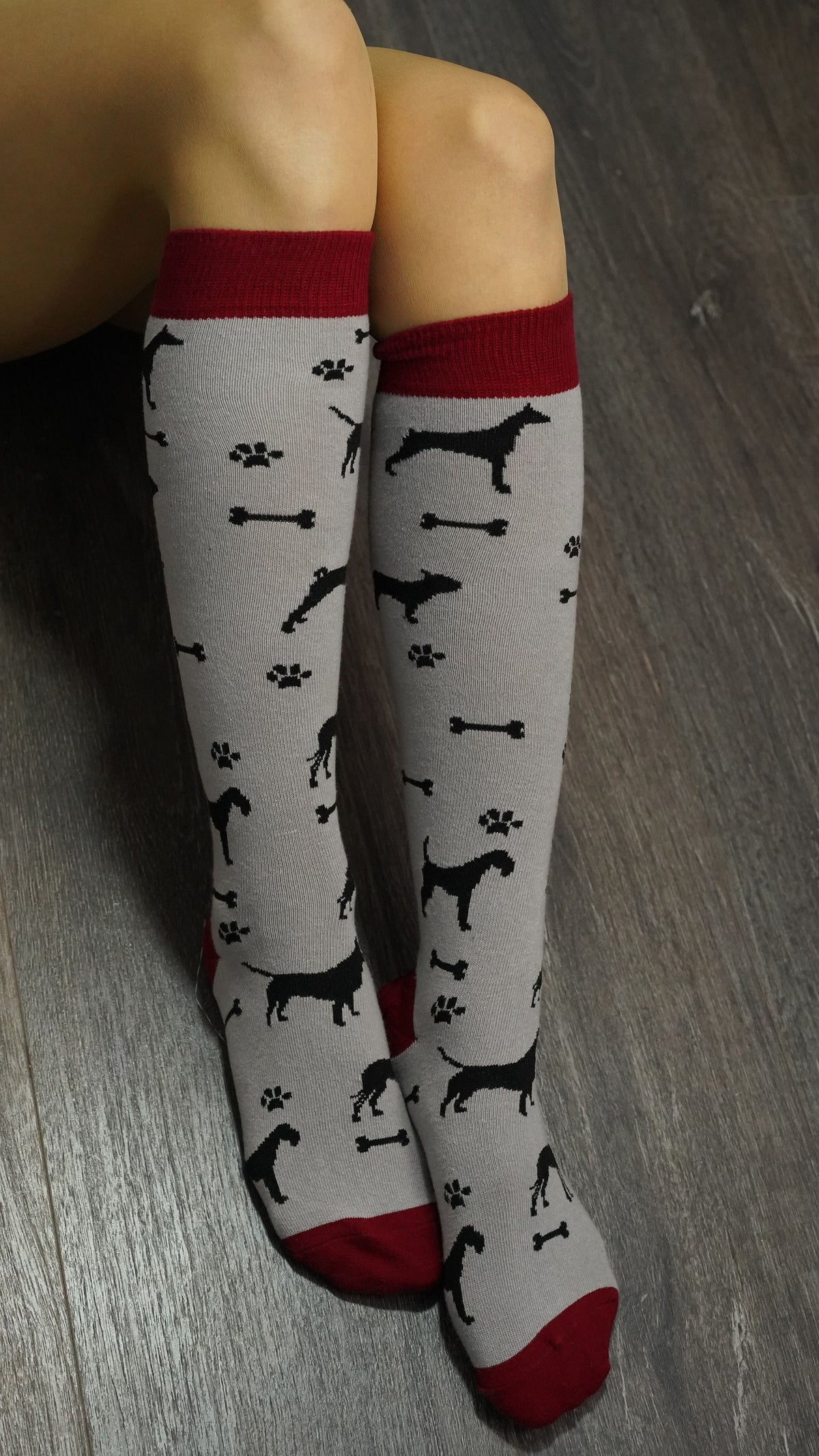 Women's Shadow Dog  Knee High Socks