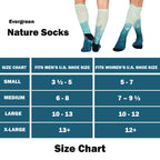 Men & Women's CoolMax Knee-High Socks, Nature Inspired Collection for