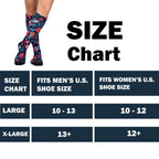 Men & Women's CoolMax Knee-High Socks, Nature Inspired Collection for