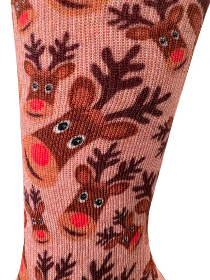 Christmas and Hanukkah Holiday Colorful CoolMax Crew Socks for Men &