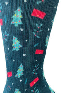 Christmas and Hanukkah Holiday Colorful CoolMax Crew Socks for Men &