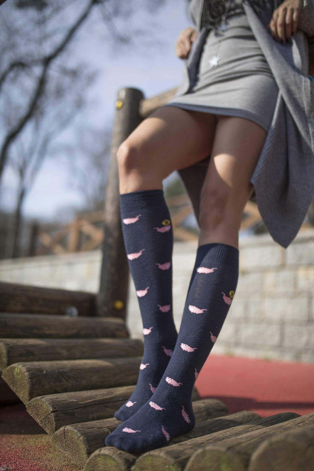 Women's Pig Knee High Socks