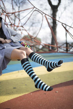 Women's Exclusive Stripe Knee High Socks Set