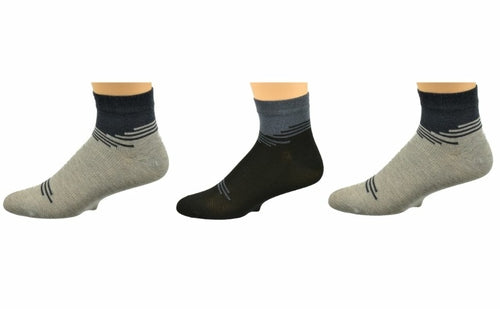 Men's Rayon Socks, Performance Ankle Sock, 3-Pair Pack