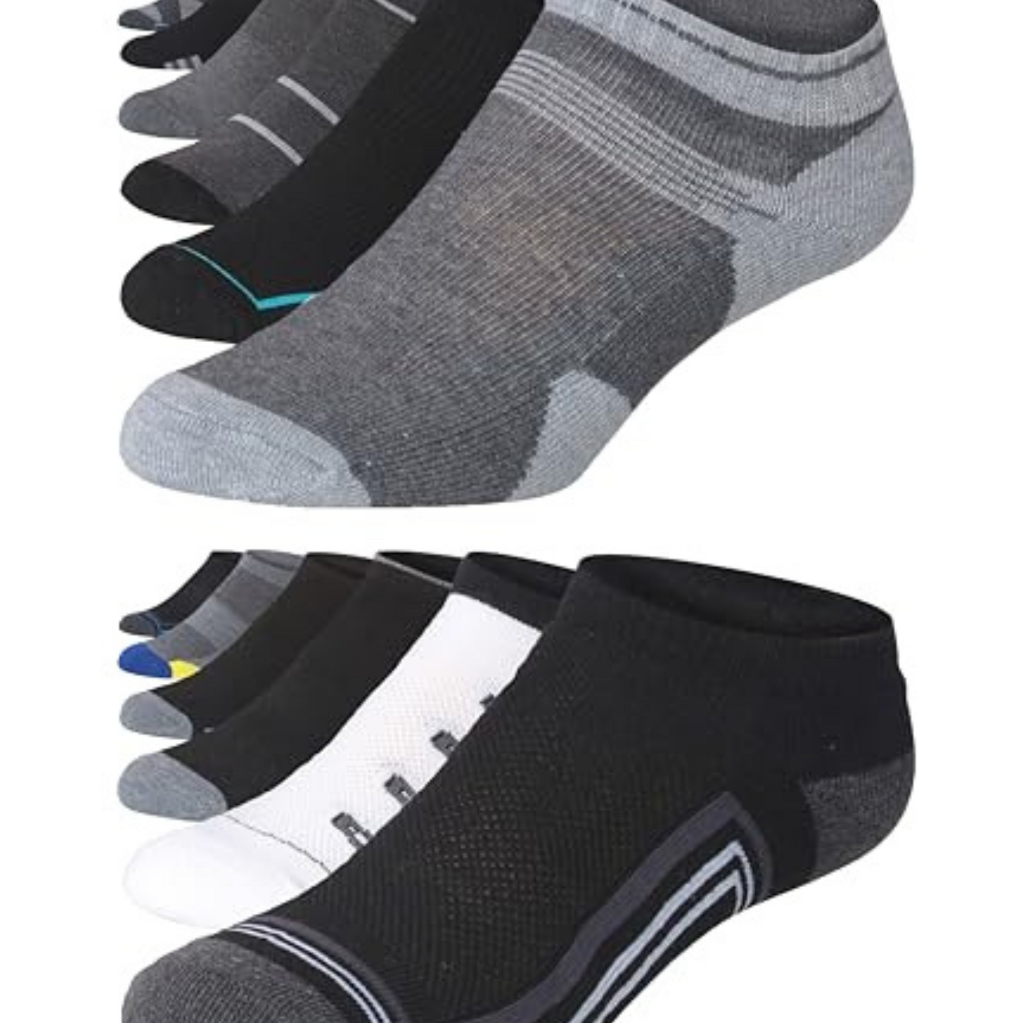 JAMES FIALLO Men's 12-Pairs Performance Low Cut Athletic Neutral Toned