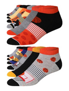 JAMES FIALLO Men's 12-Pairs Performance Low Cut Athletic Slam Dunk