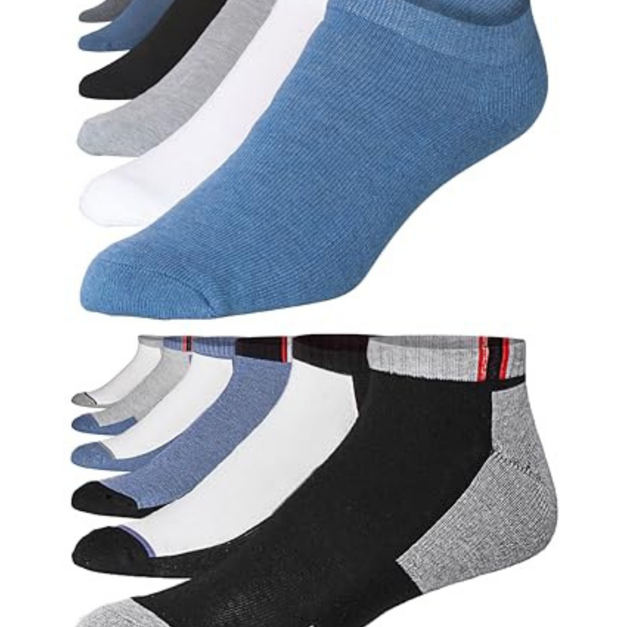 JAMES FIALLO Men's 12-Pairs Performance Low Cut Athletic Solid