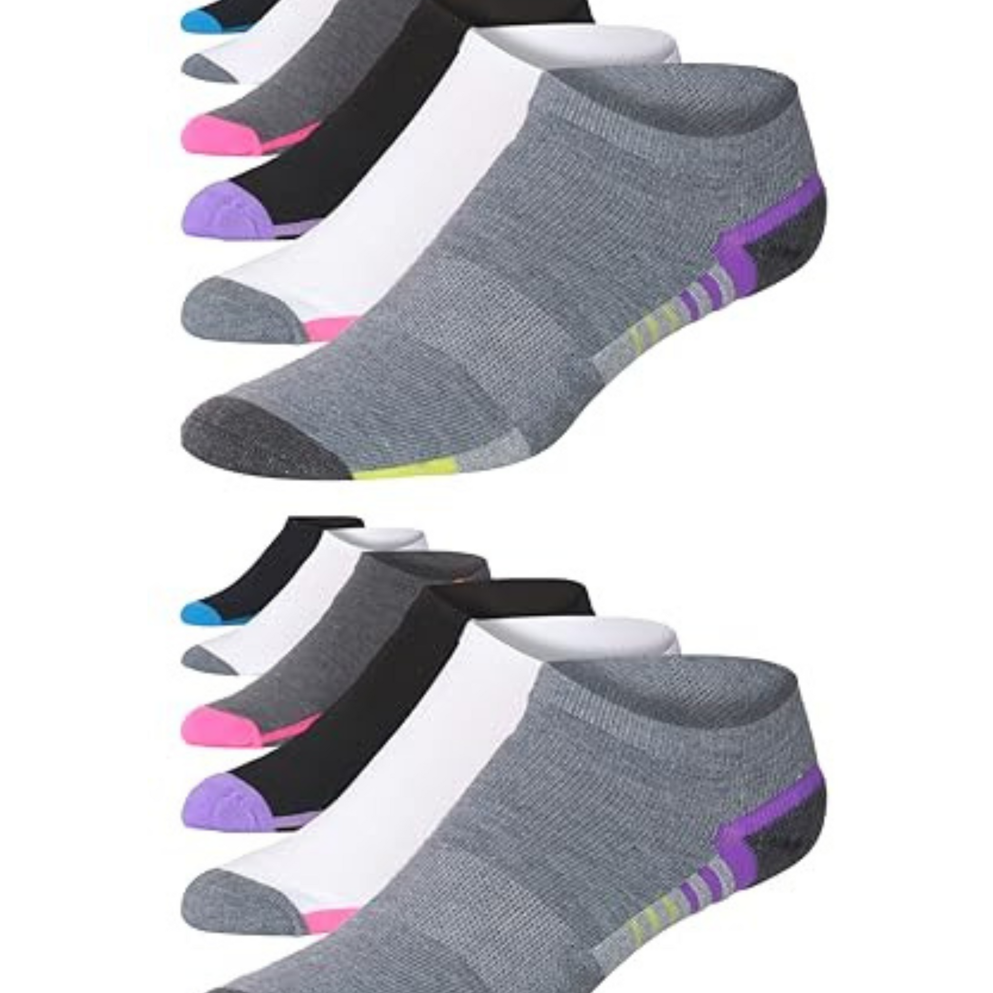JAMES FIALLO Men's 12-Pairs Performance Low Cut Athletic Classic