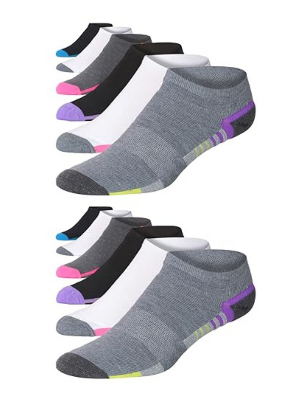 JAMES FIALLO Men's 12-Pairs Performance Low Cut Athletic Classic