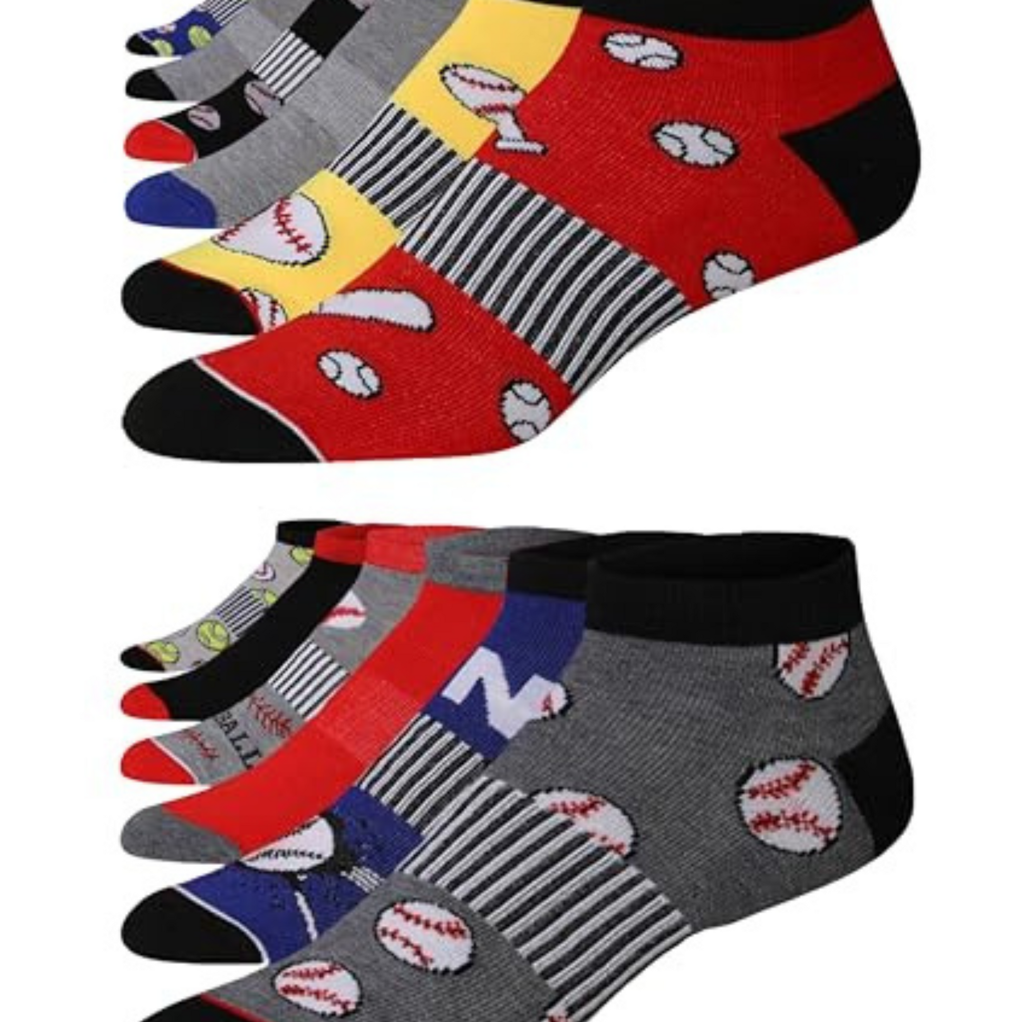 JAMES FIALLO Men's 12-Pairs Performance Low Cut Athletic Classic