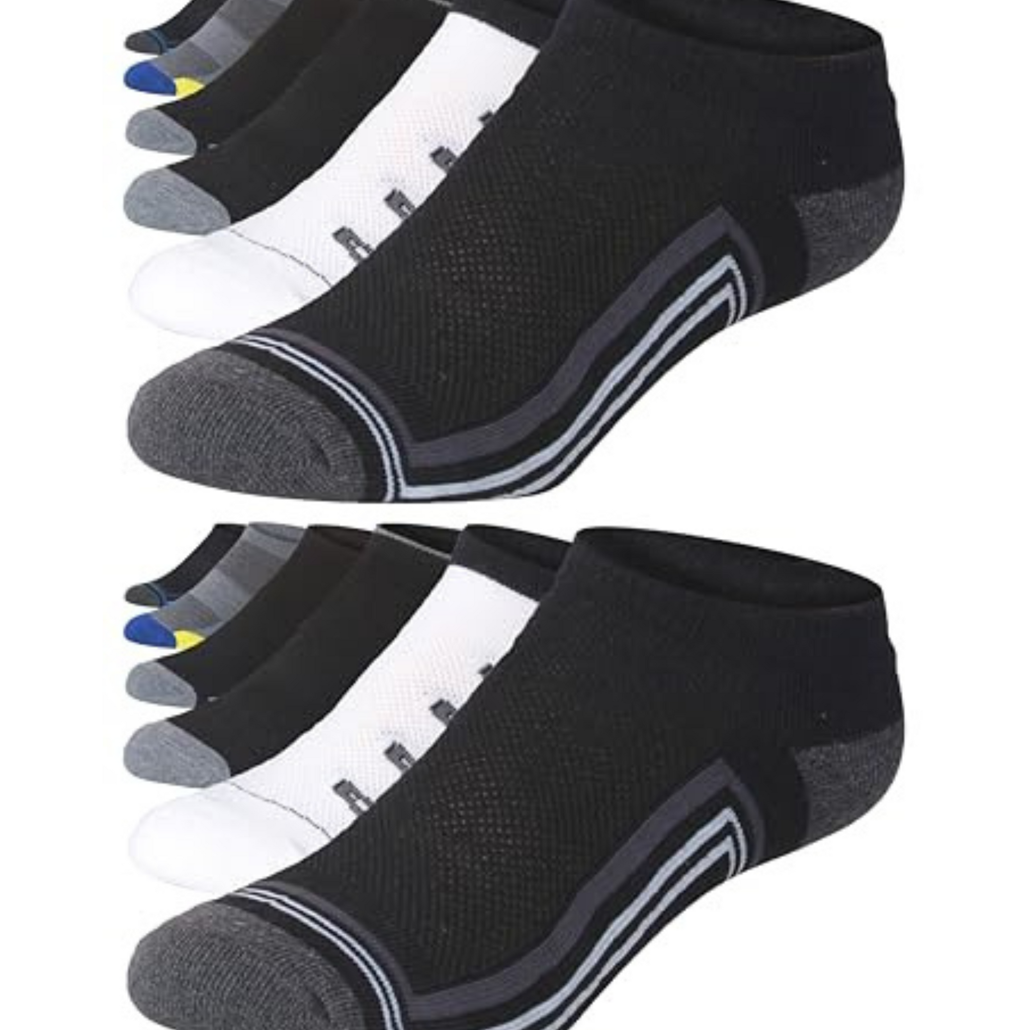 JAMES FIALLO Men's 12-Pairs Performance Low Cut Athletic Classic