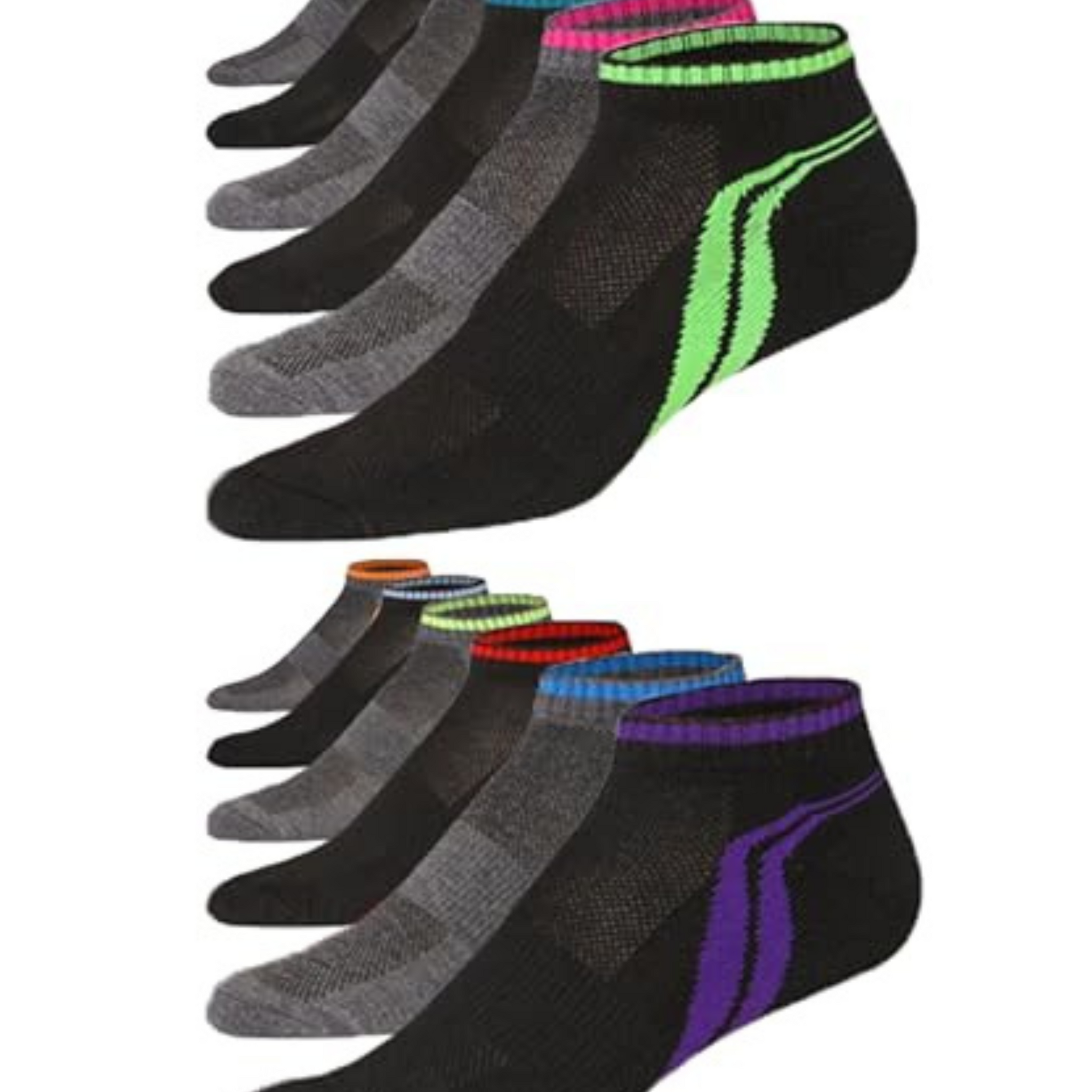 JAMES FIALLO Men's 12-Pairs Performance Low Cut Athletic Neutral Tone