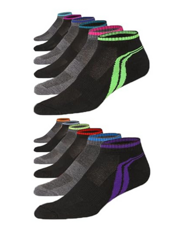 JAMES FIALLO Men's 12-Pairs Performance Low Cut Athletic Neutral Tone