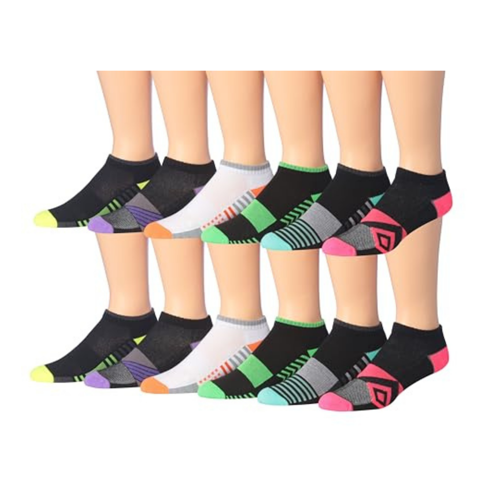 JAMES FIALLO JAMES FIALLO Men's 12-Pack Cushioned Athletic Low Cut