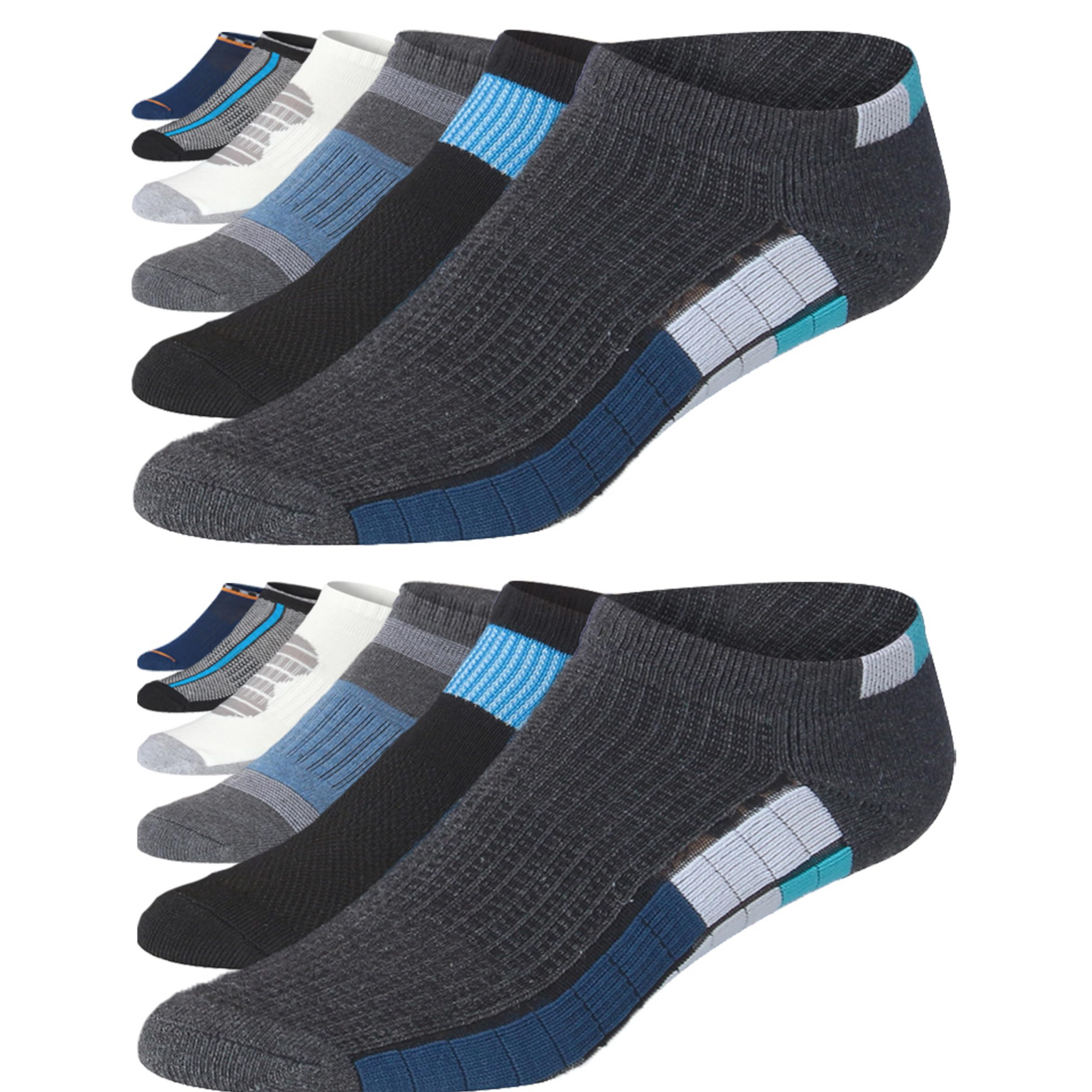 JAMES FIALLO Men's 12-Pairs Performance Low Cut Athletic Classic