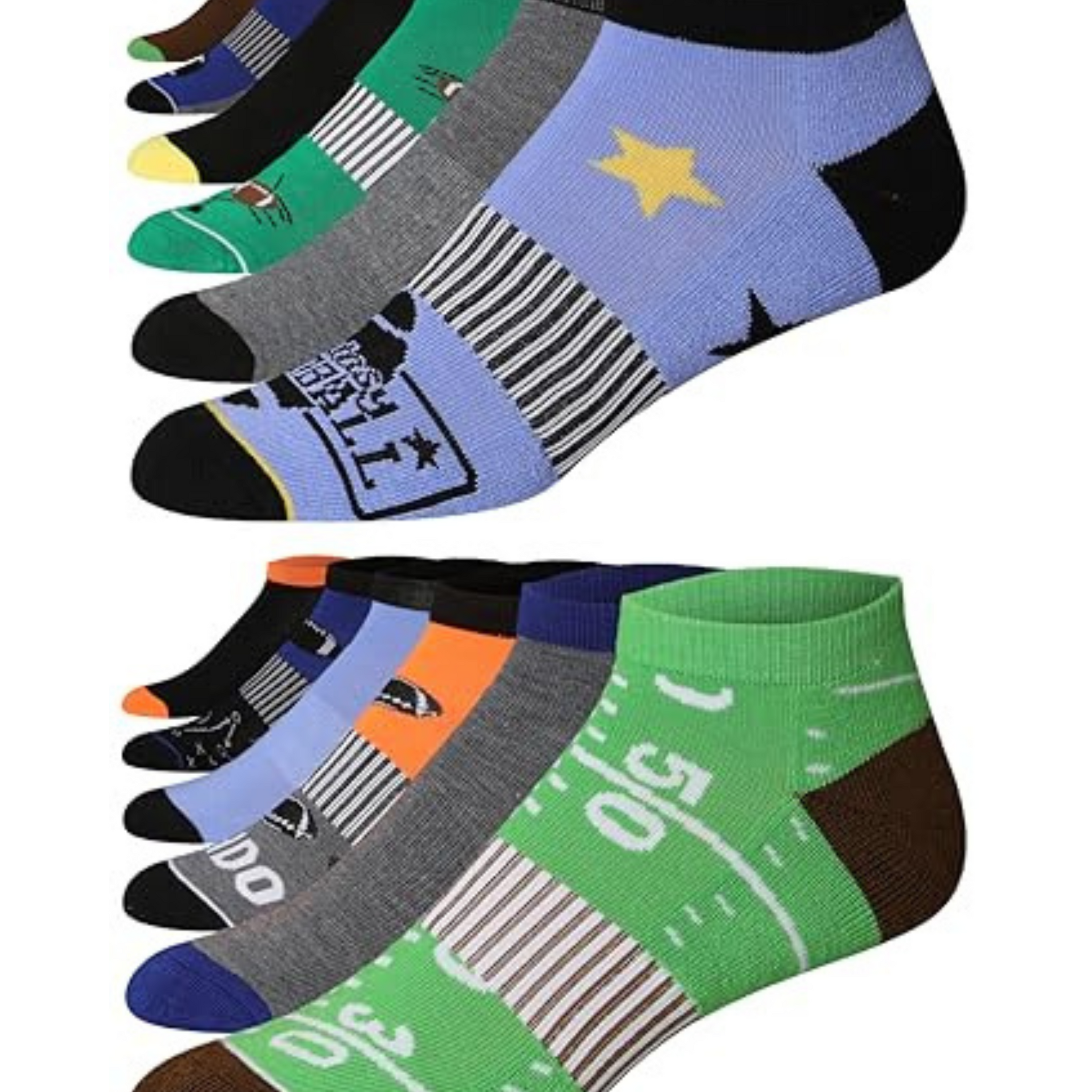 JAMES FIALLO Men's 12-Pairs Performance Low Cut Athletic Solid &