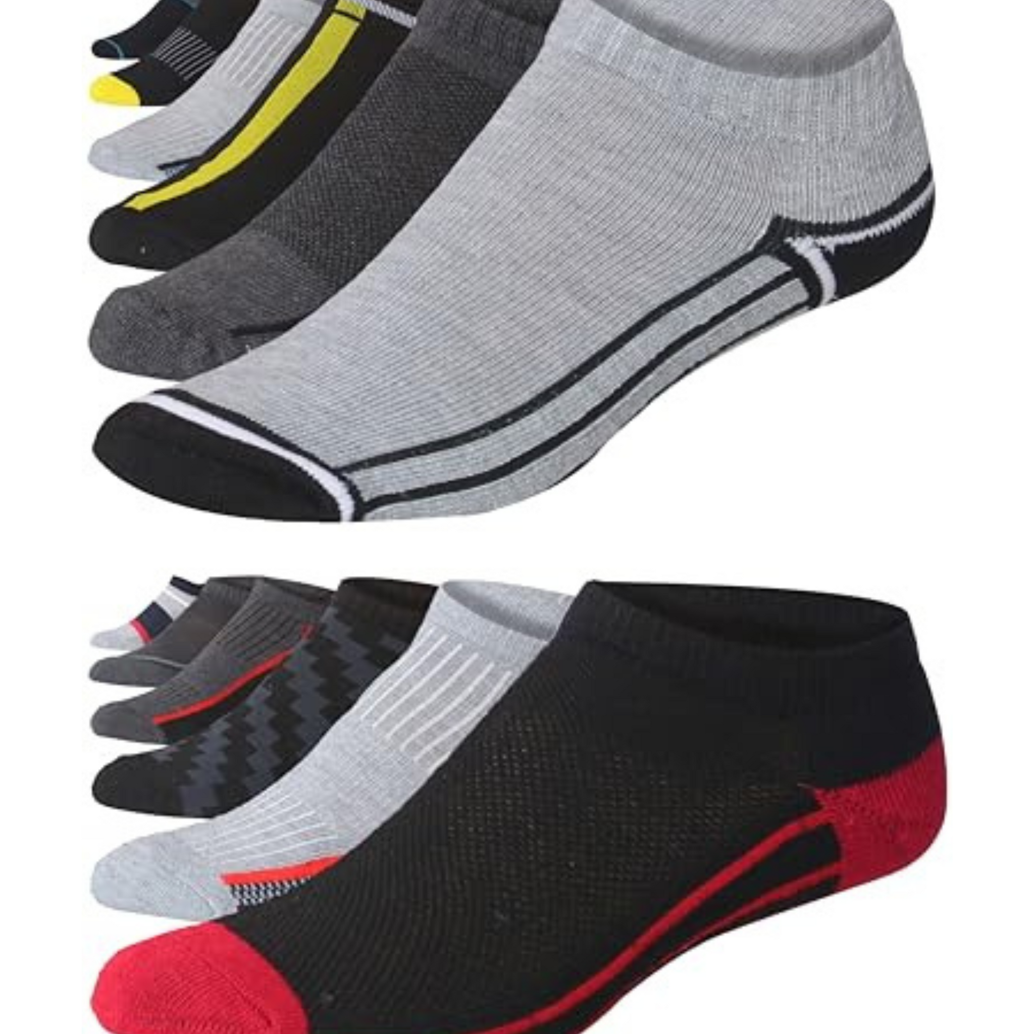 JAMES FIALLO Men's 12-Pairs Performance Low Cut Athletic Dynamic