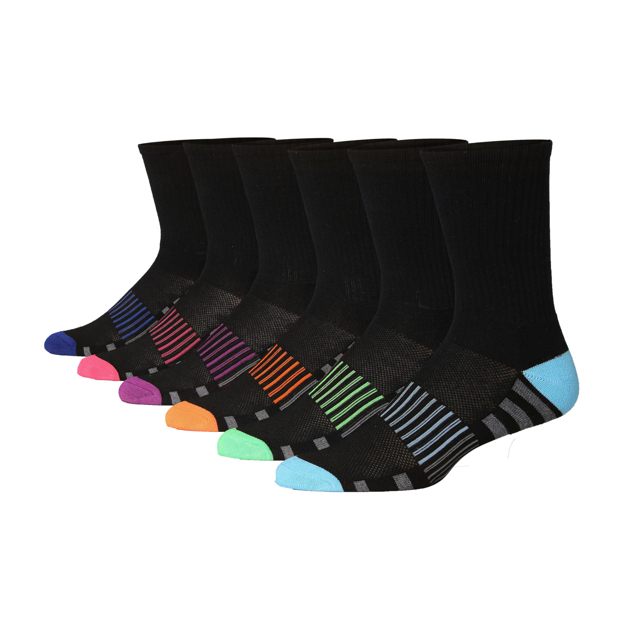 JAMES FIALLO Men's 6 Pairs Comfortable Performance Warm Socks For Men,