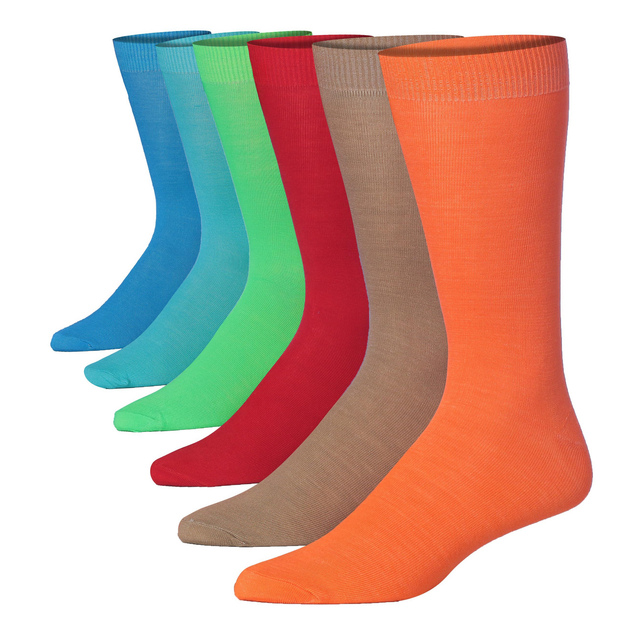 Men's 6 Pairs Casual Novelty Neutral Elegance Colorful Patterned Dress