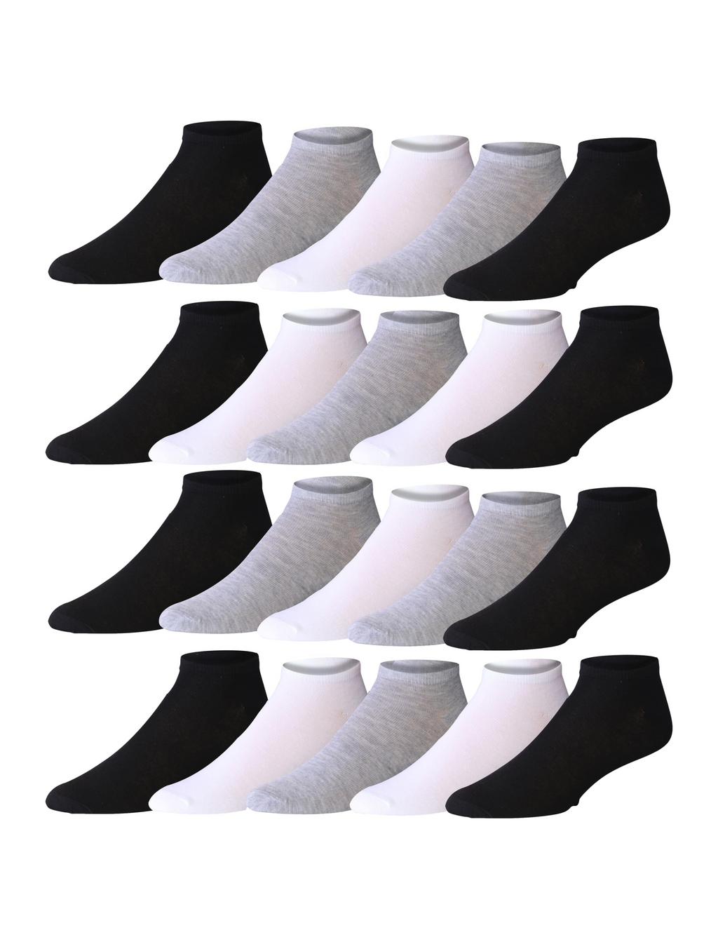 Men's 20 Pairs Classy Extra Lightweight Colorful Shades Contrast