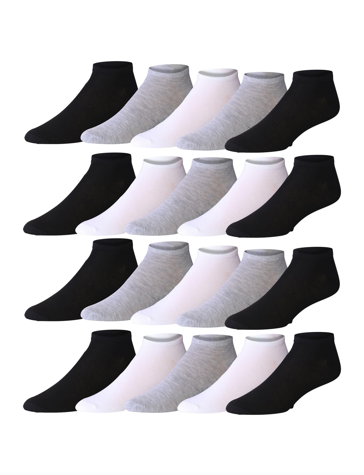 Men's 20 Pairs Classy Extra Lightweight Colorful Shades Contrast