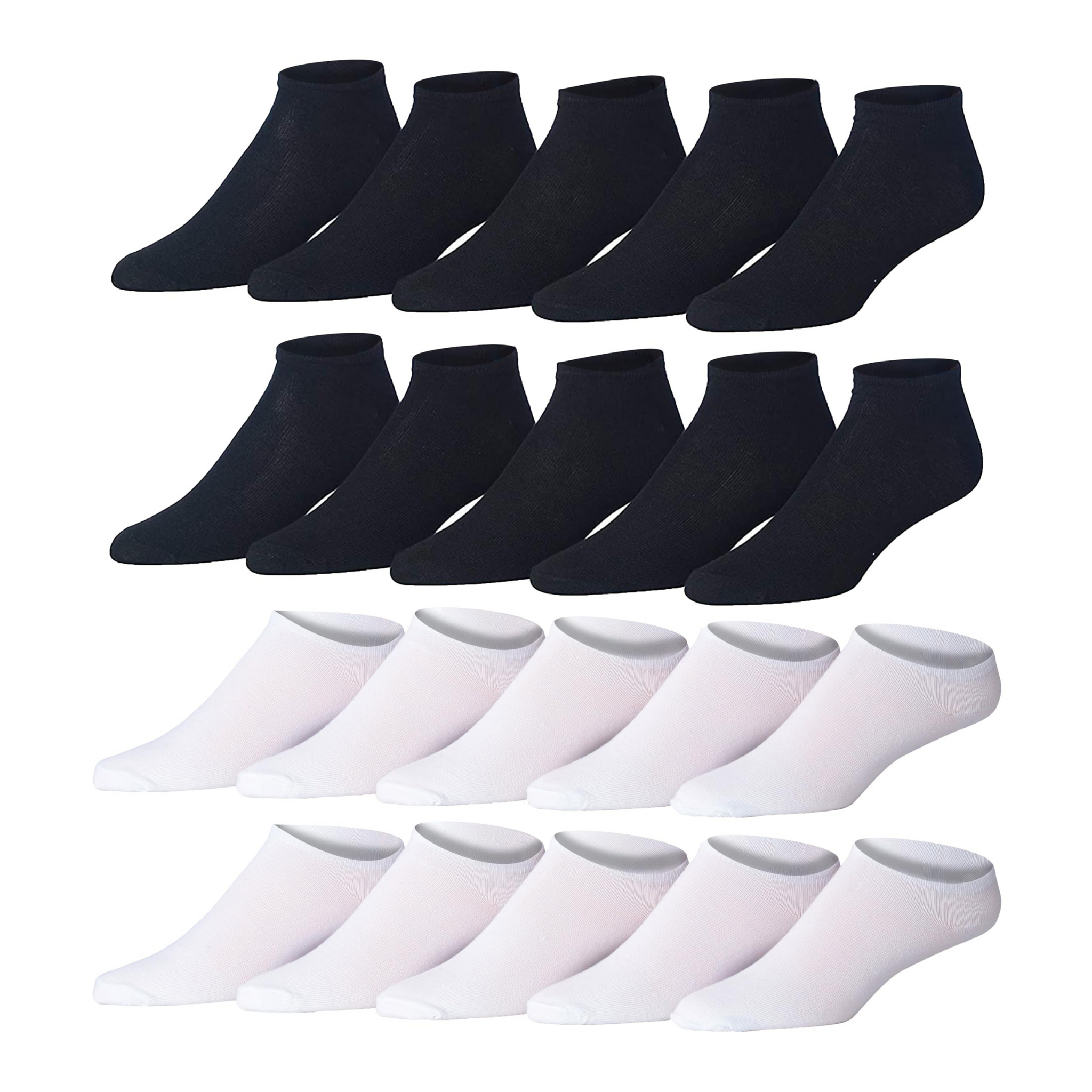 Men's 20 Pairs Classy Extra Lightweight Chromatic Duality Solid Plain