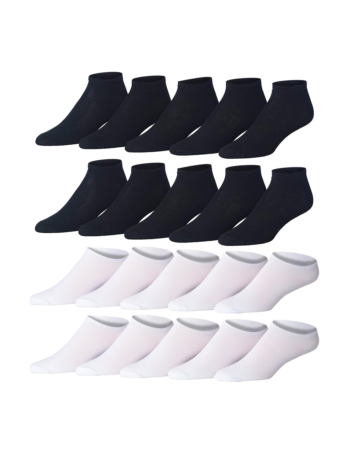 Men's 20 Pairs Classy Extra Lightweight Elegant Monochrome Colorful