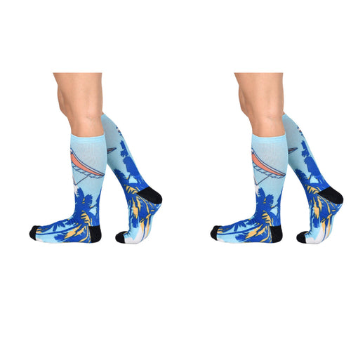 Men & Women's CoolMax Knee-High Socks, Nature Inspired Collection for