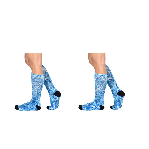 Men & Women's CoolMax Knee-High Socks, Nature Inspired Collection for