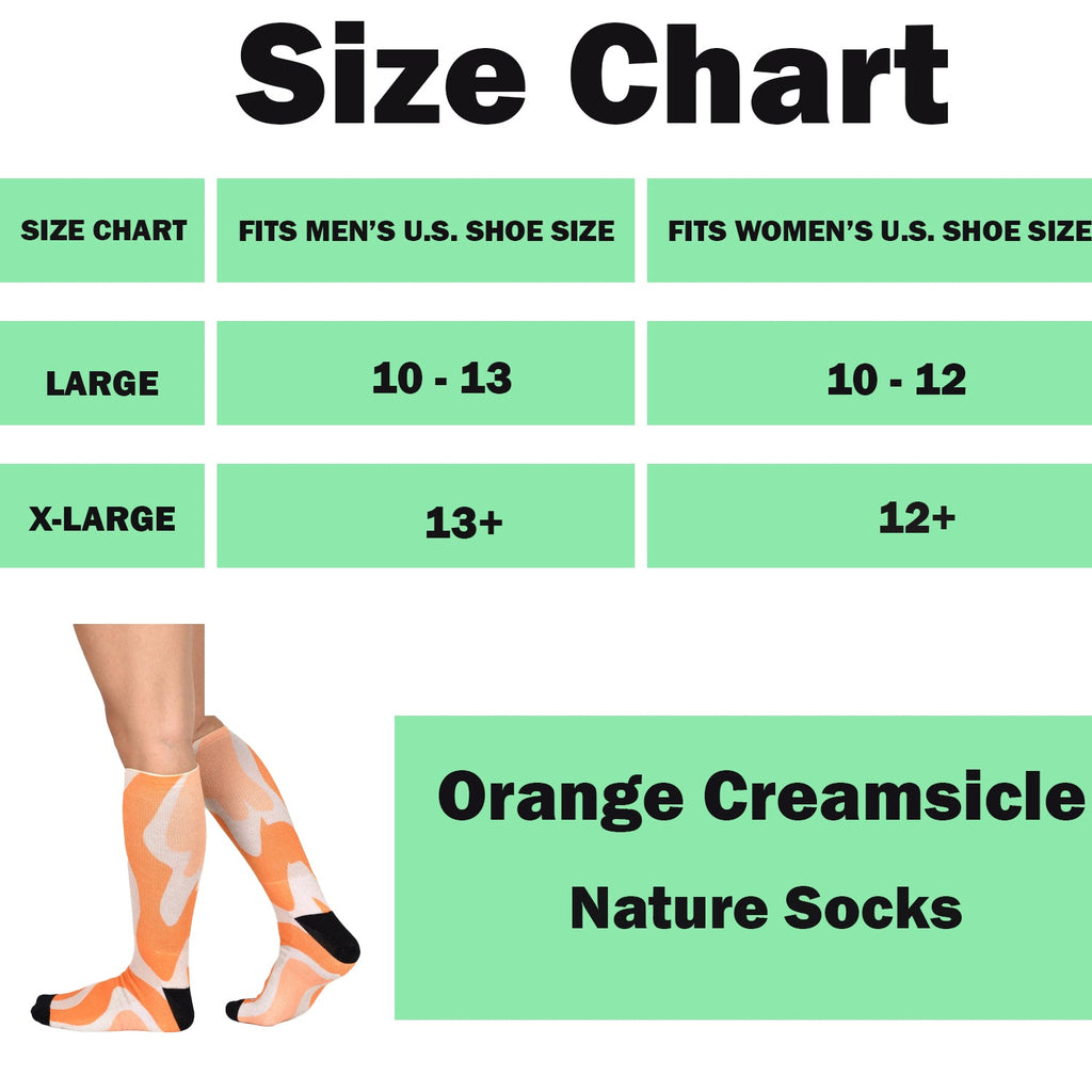 Men & Women's CoolMax Knee-High Socks, Nature Inspired Collection for