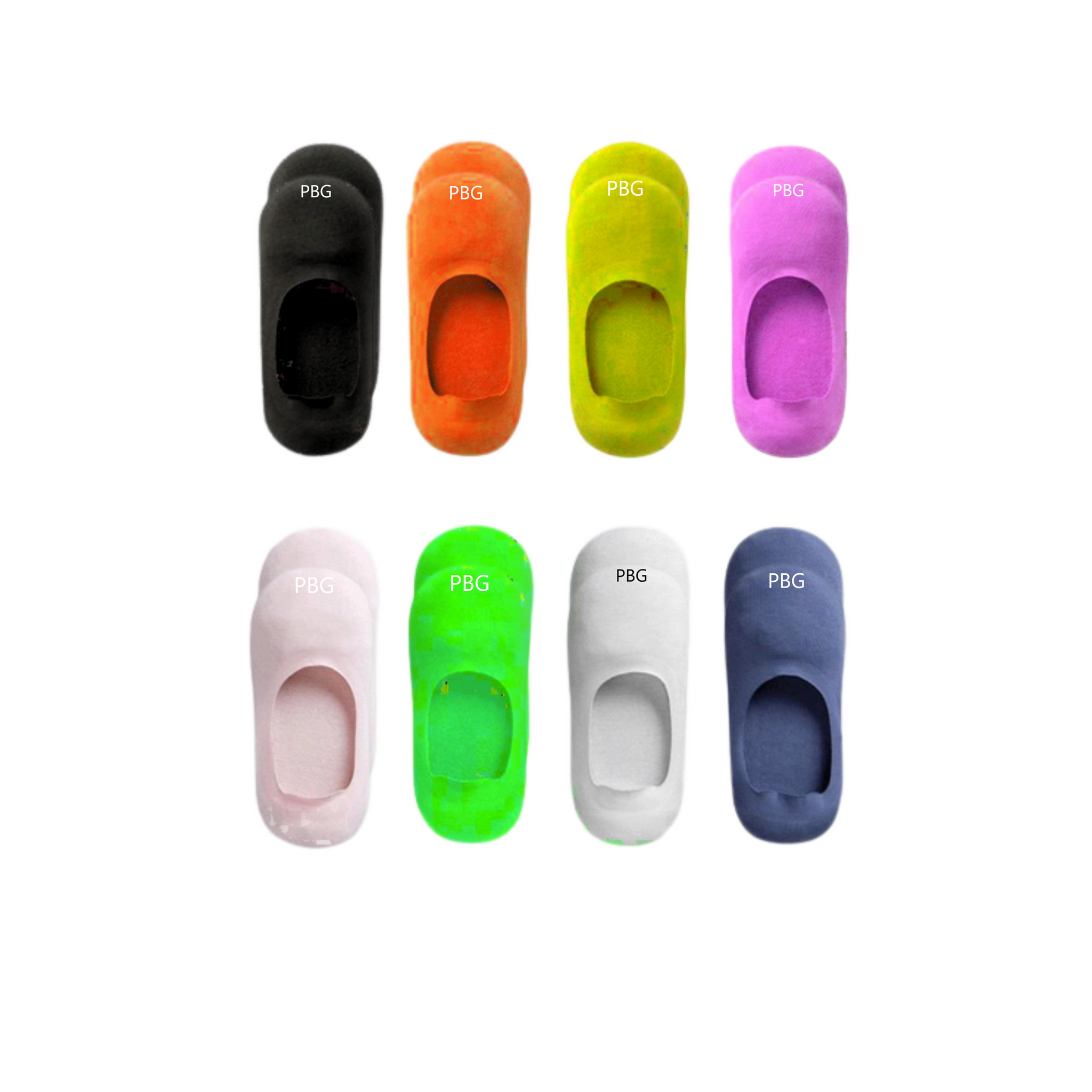 PBG Best Cotton No Show Socks for Women, Multi-Color, 9-11 Sized, 6