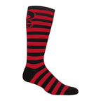 Striped Skull Knee High Socks