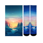 Men & Women's CoolMax Knee-High Socks, Nature Inspired Collection for
