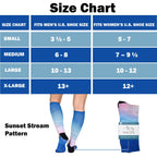 Men & Women's CoolMax Knee-High Socks, Nature Inspired Collection for